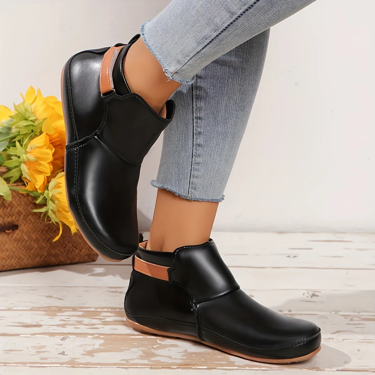 Ruby | Trendy Slip-On Platform Boots