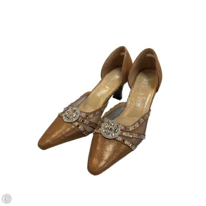 Shoes Heels Block By Clothes Mentor In Bronze, Size: 8