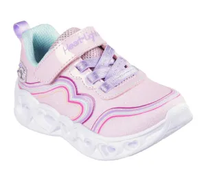 Skechers Girls Trainers S Lights Heart Lights Retro Hearts Light Pink/Multi