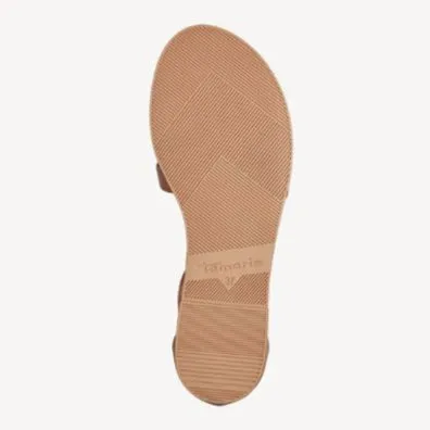 Tamaris "Cognac" Tan Sandal