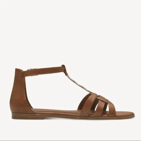 Tamaris "Cognac" Tan Sandal