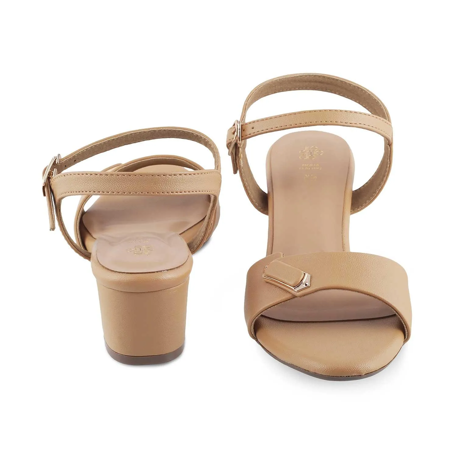 The Maui Camel Women's Dress Block Heel Sandals Tresmode
