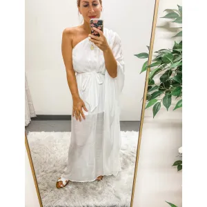 White One Shoulder Dress