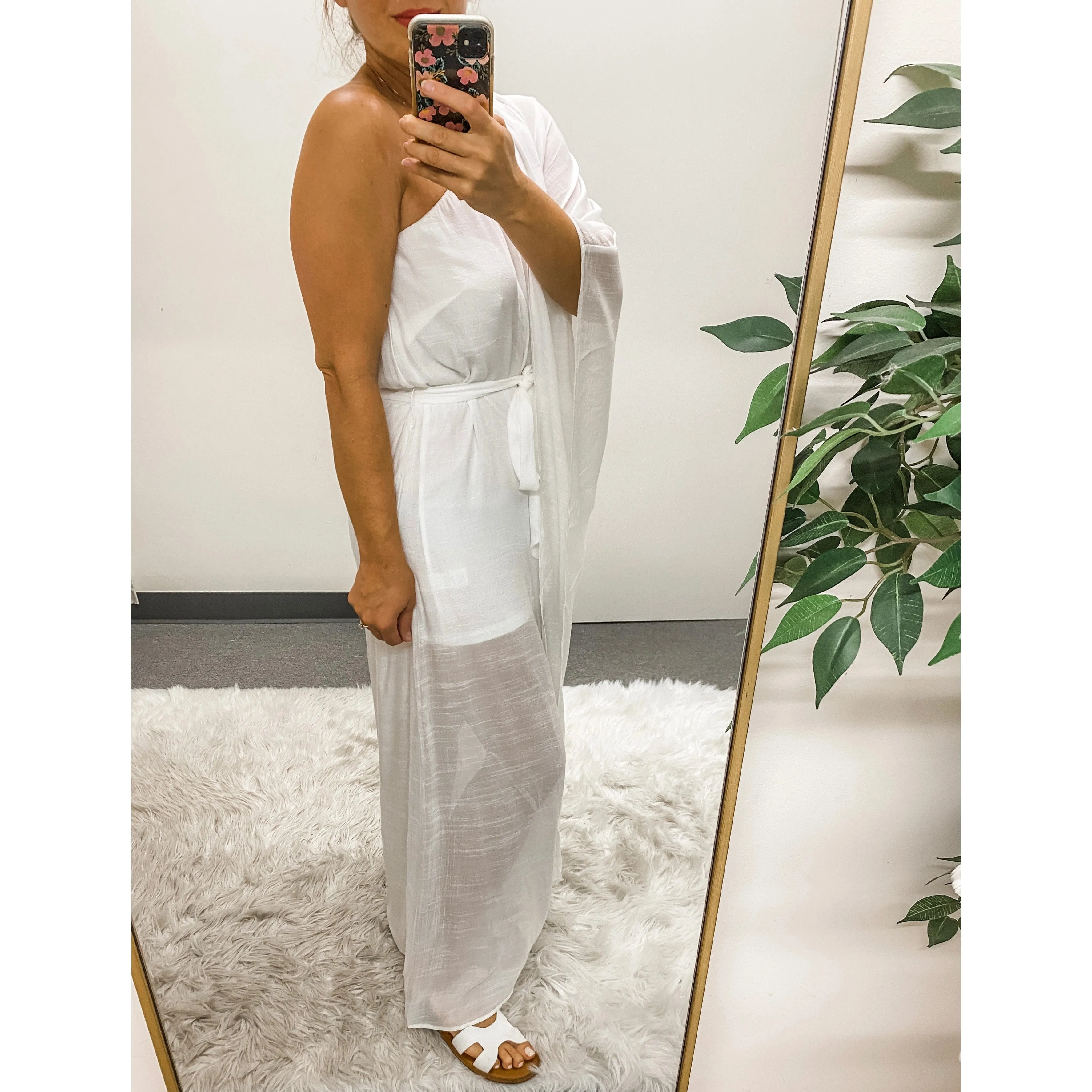 White One Shoulder Dress