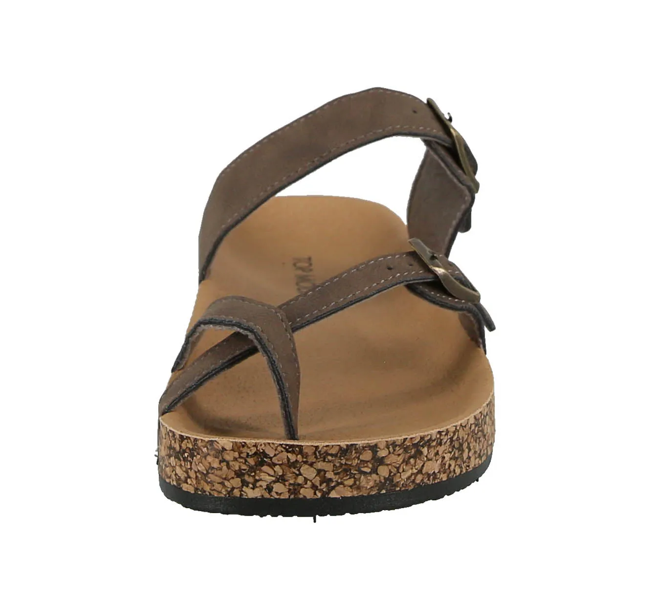 WOMAN'S SHOES MOCHA PU LEATHER SANDALS AMARA-26