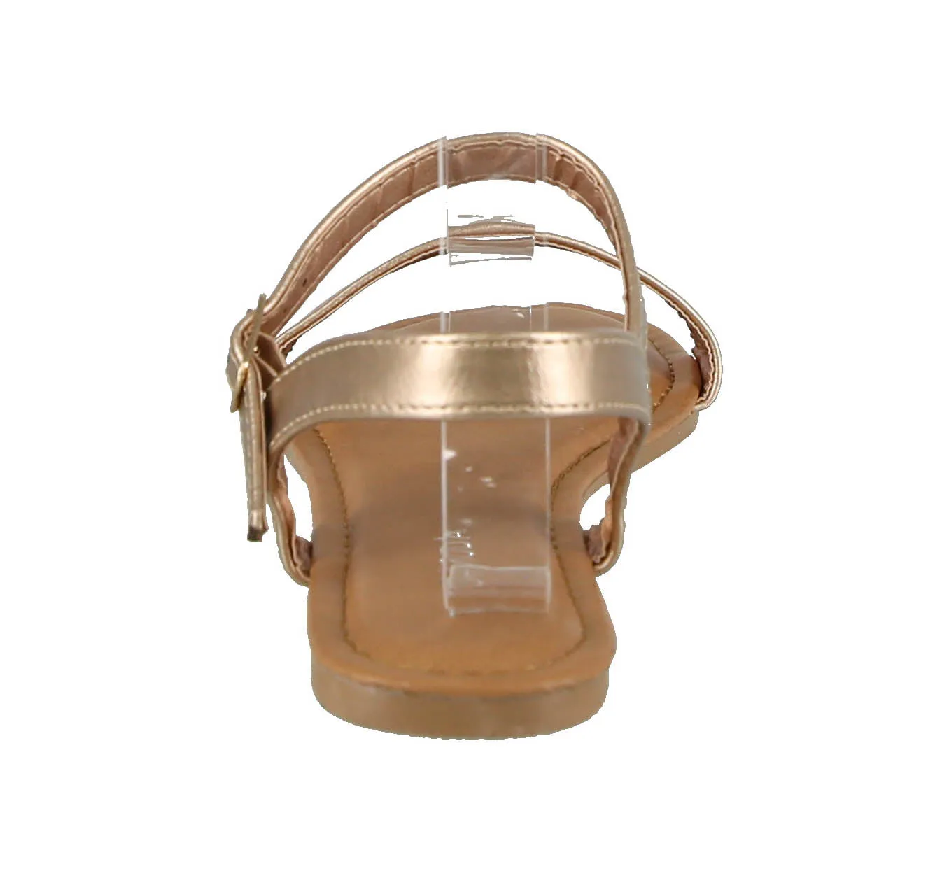 WOMAN'S SHOES ROSE GOLD PU LEATHER SANDALS HILDA-5