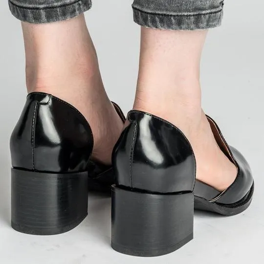Womens Chunky Round Toe Ankle Boots
