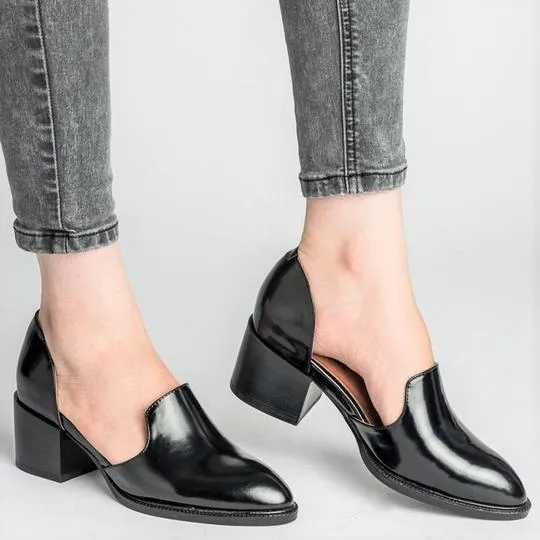 Womens Chunky Round Toe Ankle Boots