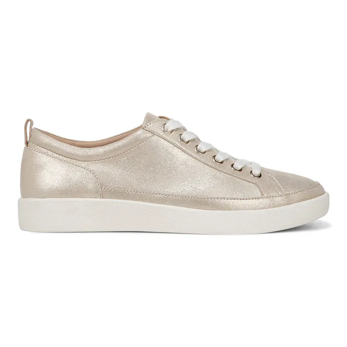Womens Vionic Winny Lace Up Sneaker in Gold